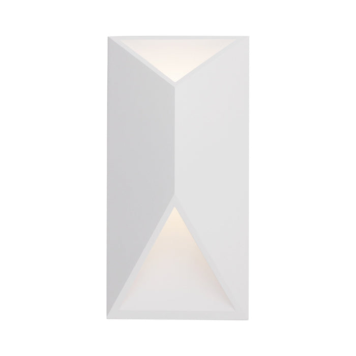 Indio Outdoor LED Wall Light in White (Rectangle).