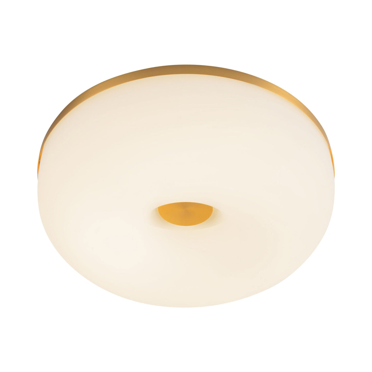 Jada LED Flush Mount Ceiling Light in Brushed Gold.