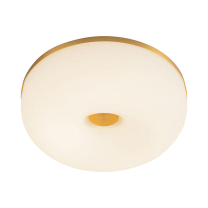Jada LED Flush Mount Ceiling Light in Brushed Gold.