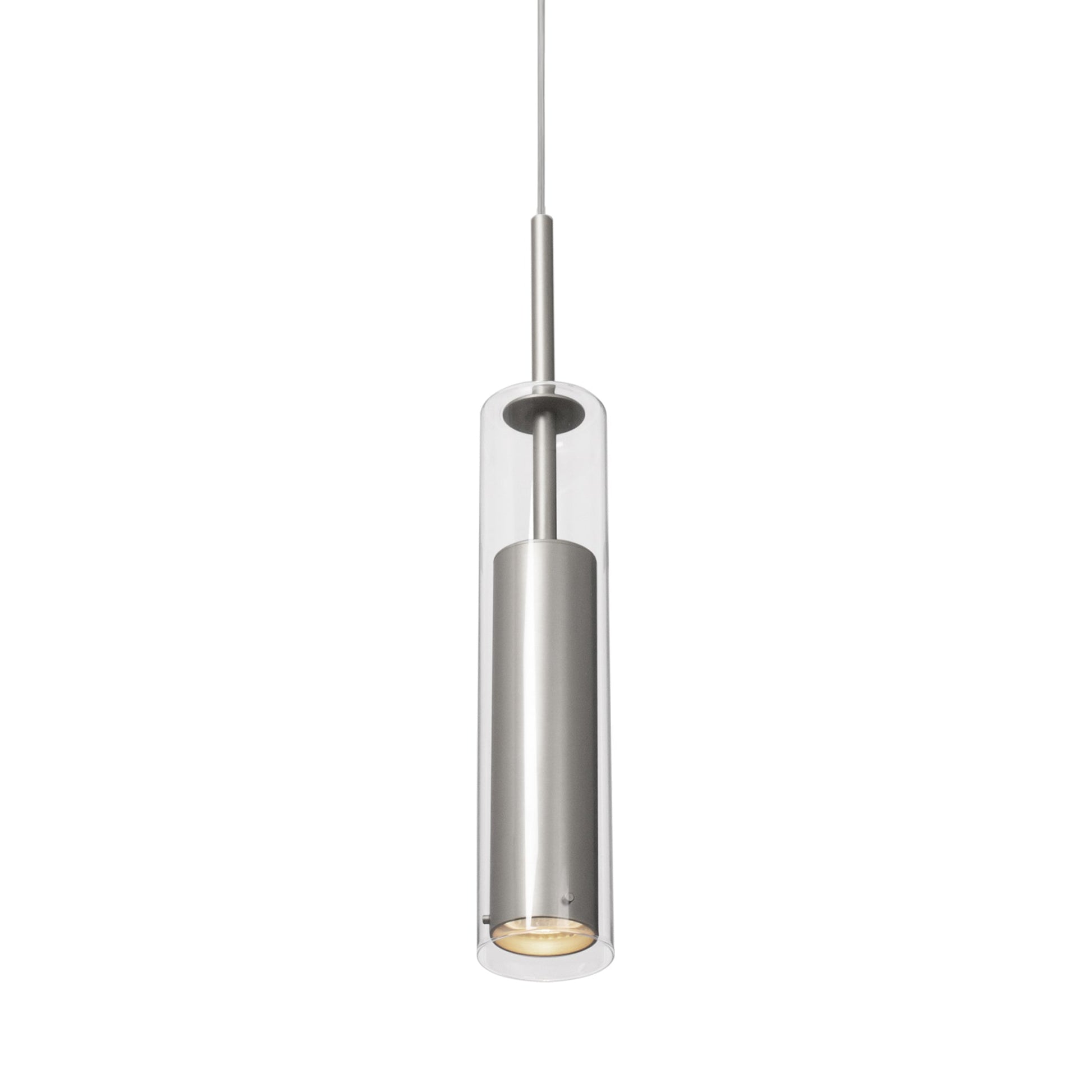 Jarvis Pendant Light in Brushed Nickel.