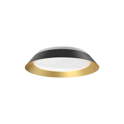 Jasper LED Flush Mount Ceiling Light in Black (Small).