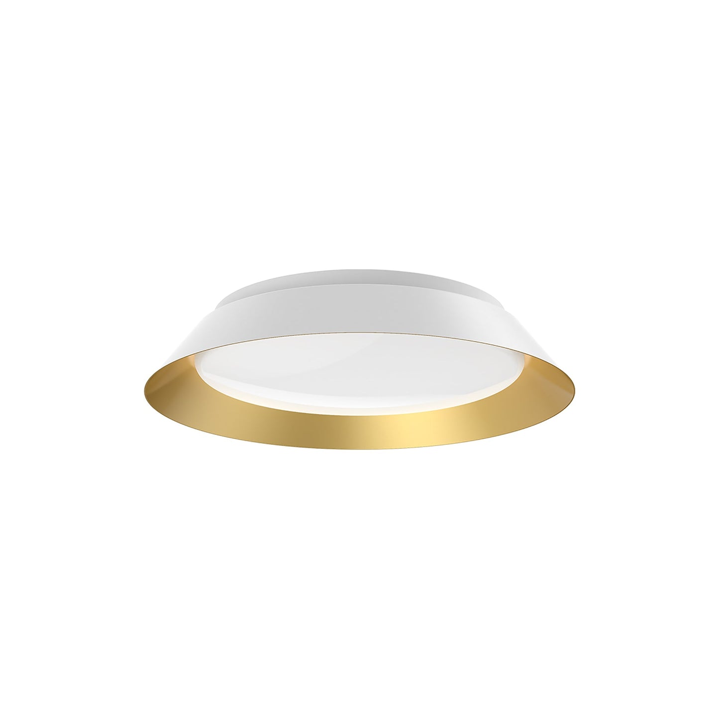 Jasper LED Flush Mount Ceiling Light in White (Small).