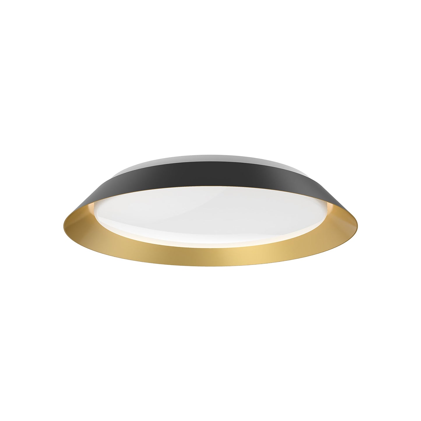 Jasper LED Flush Mount Ceiling Light in Black (Medium).