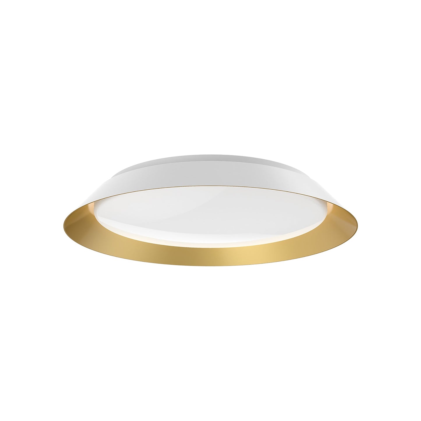 Jasper LED Flush Mount Ceiling Light in White (Medium).