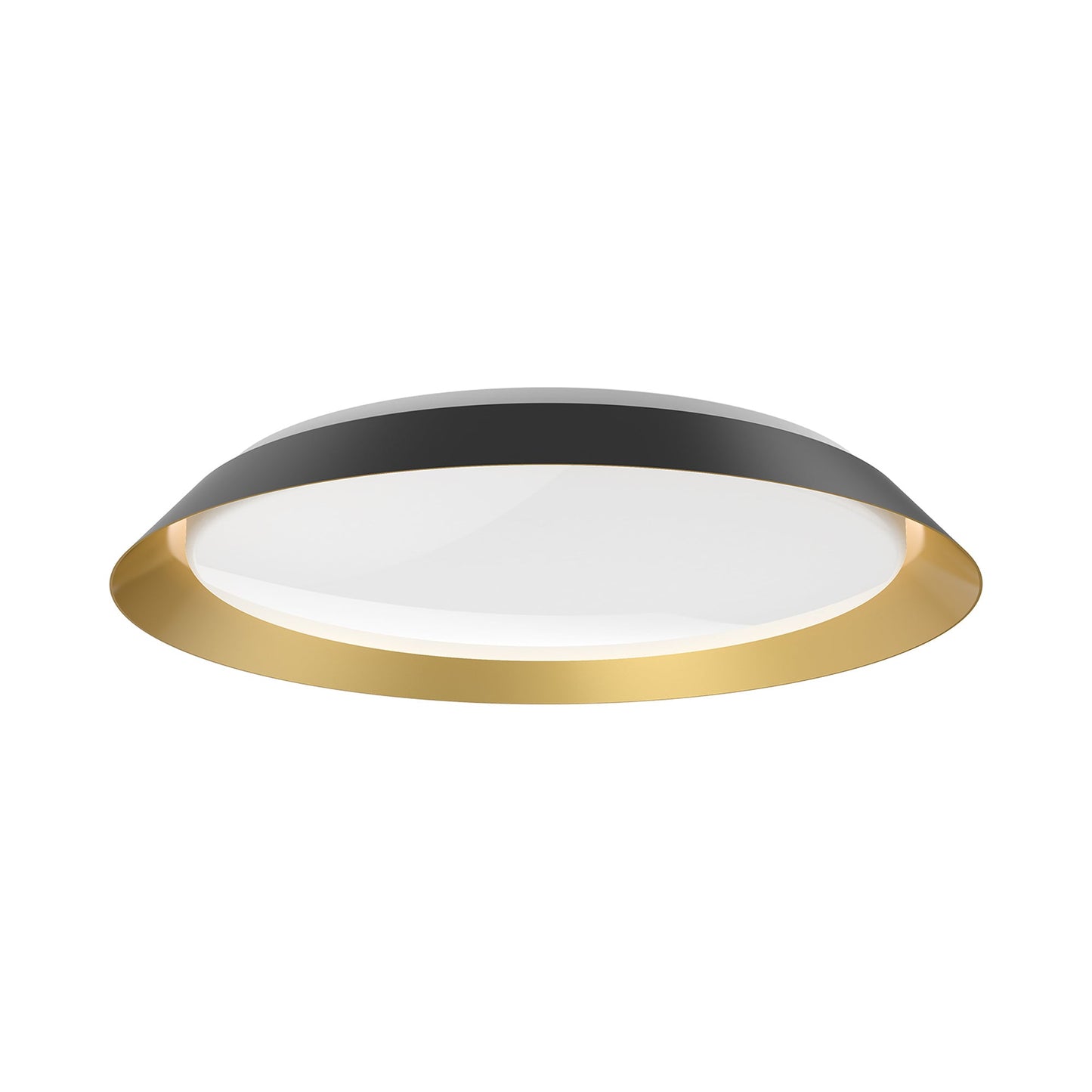 Jasper LED Flush Mount Ceiling Light in Black (Large).