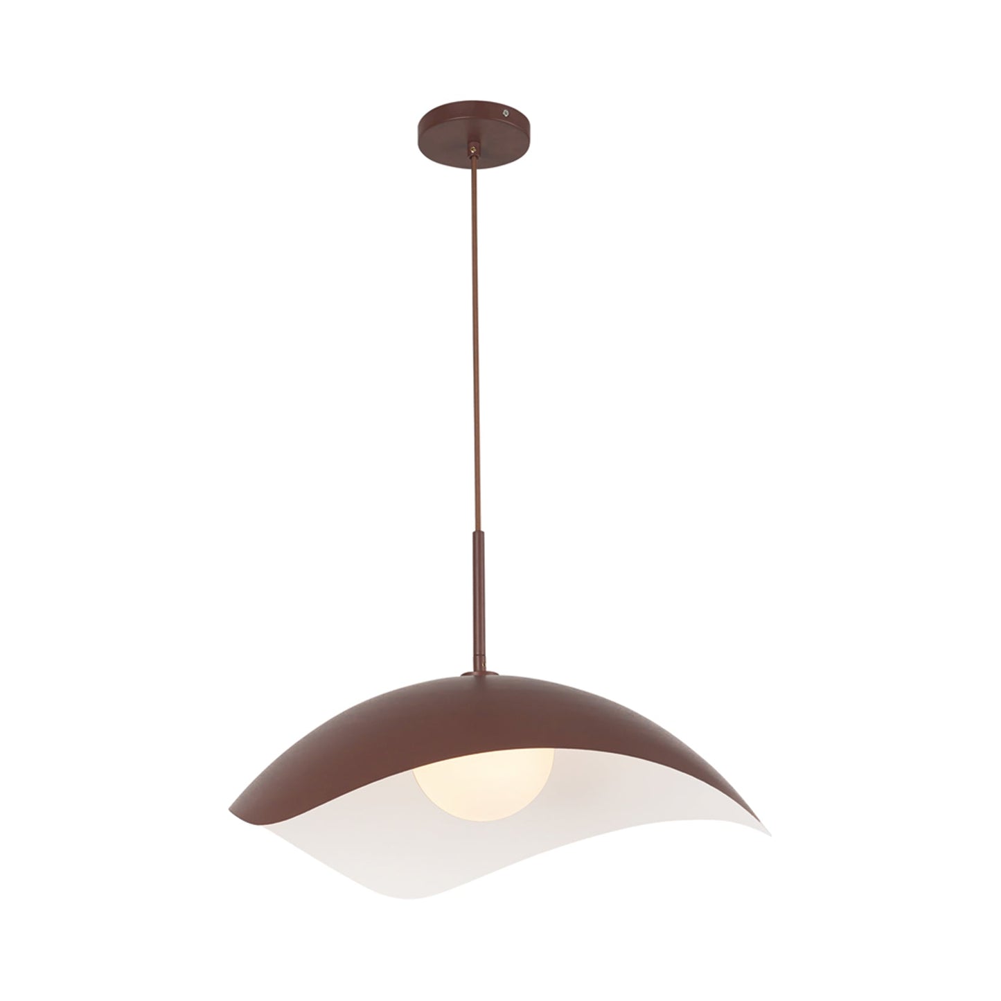 Kirby Pendant Light in Burgundy.