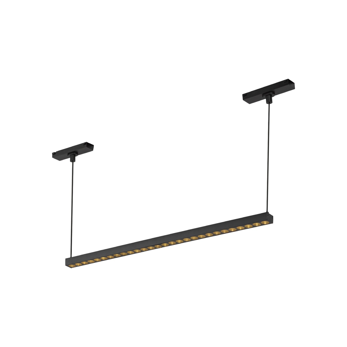 Kyan Trilo Track Linear LED Pendant Light in Black (22.13-Inch).