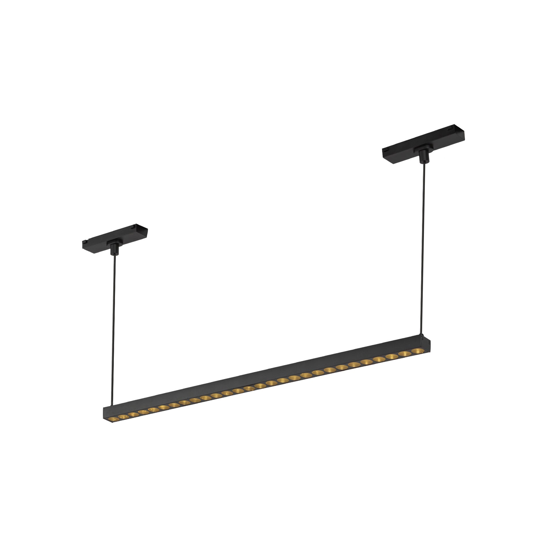 Kyan Trilo Track Linear LED Pendant Light in Black (22.13-Inch).