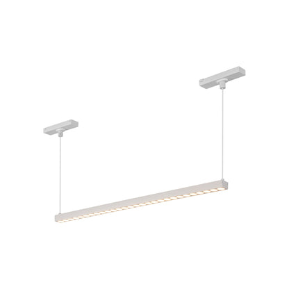 Kyan Trilo Track Linear LED Pendant Light in White (22.13-Inch).