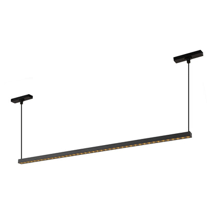 Kyan Trilo Track Linear LED Pendant Light in Black (33.13-Inch).