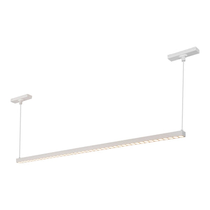 Kyan Trilo Track Linear LED Pendant Light in White (33.13-Inch).