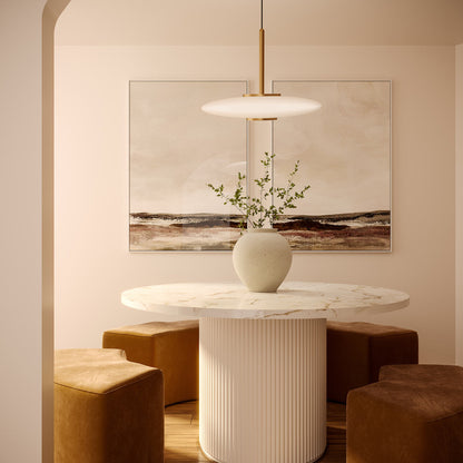 Kyoto LED Pendant Light in living room.