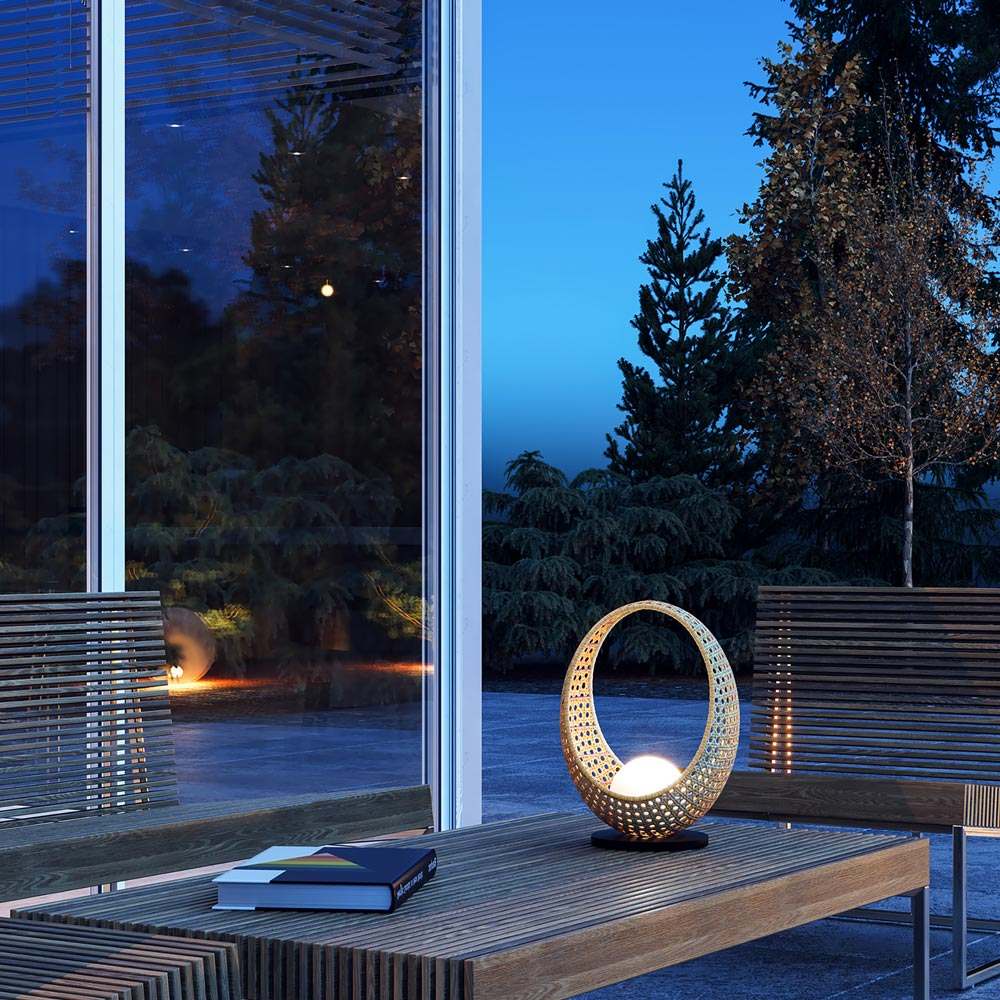 Lanai LED Table Lamp - Outside Area.