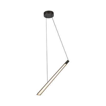 Lex Linear LED Pendant Light in Urban Bronze.