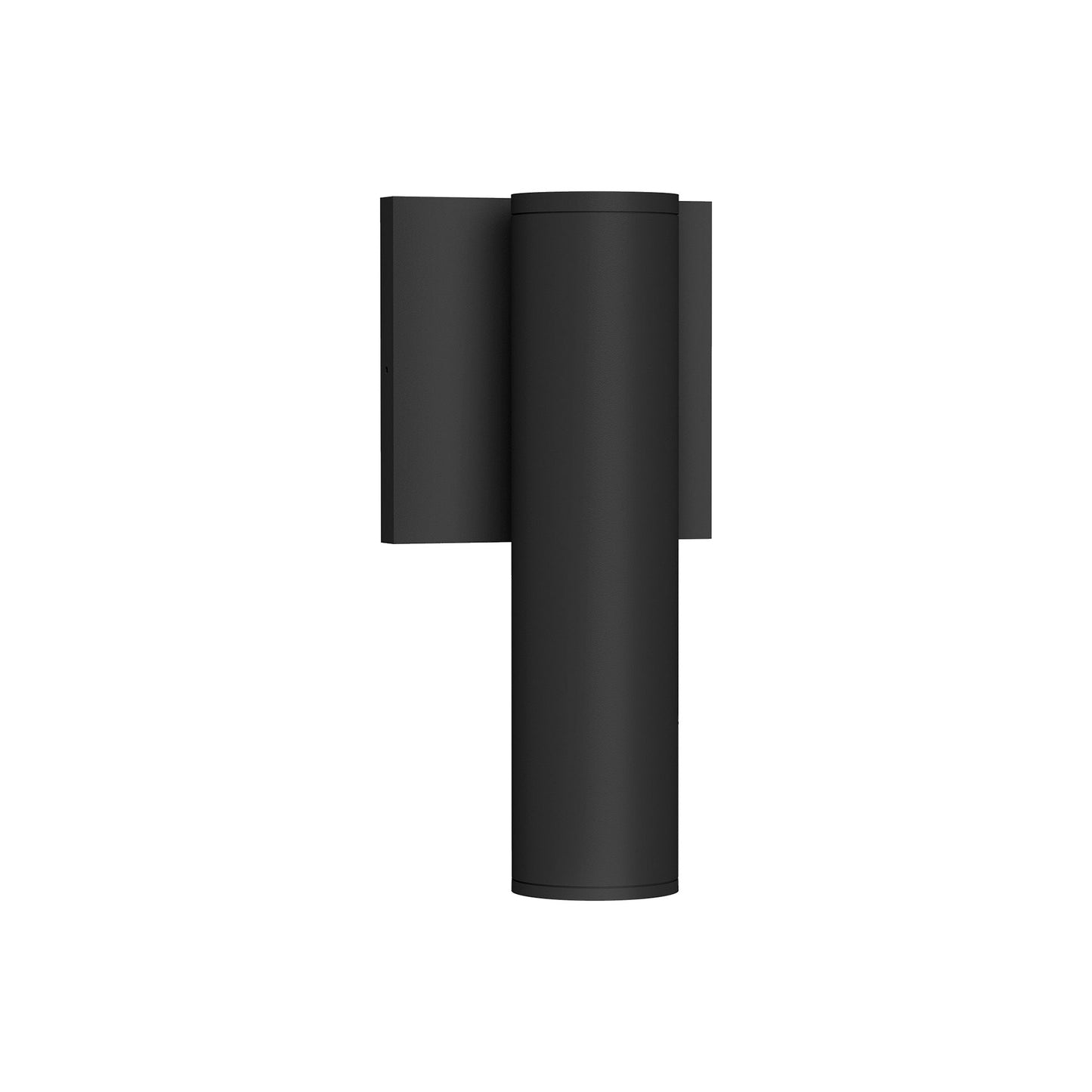 Lorna Cylinder Outdoor LED Wall Light in Black (10W/2.25-Inch).