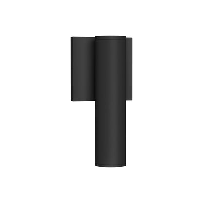 Lorna Cylinder Outdoor LED Wall Light in Black (10W/2.25-Inch).