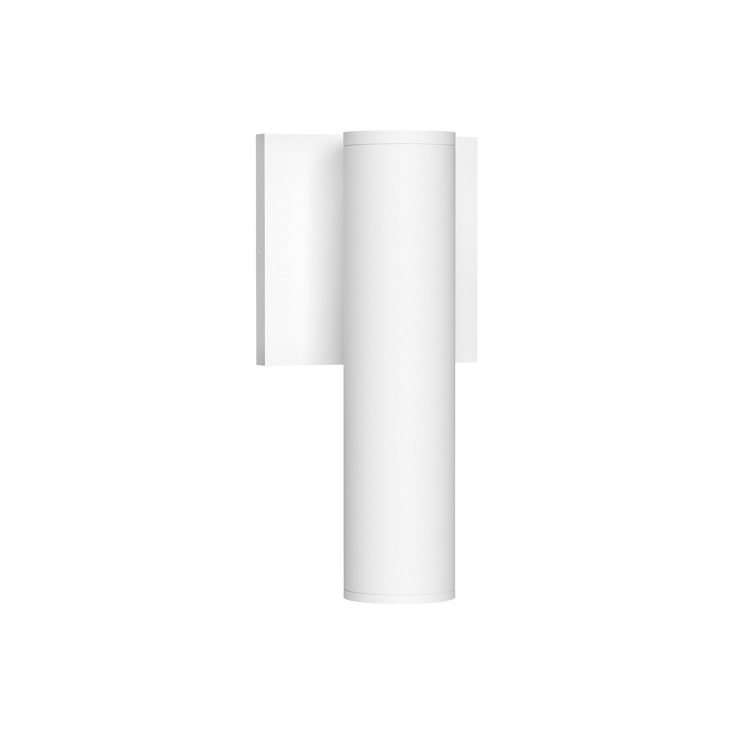 Lorna Cylinder Outdoor LED Wall Light in White (10W/2.25-Inch).