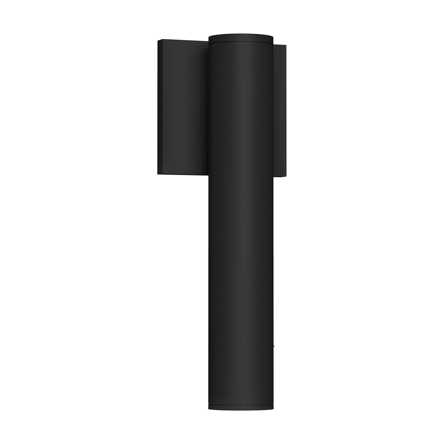 Lorna Cylinder Outdoor LED Wall Light in Black (12W/2.25-Inch).