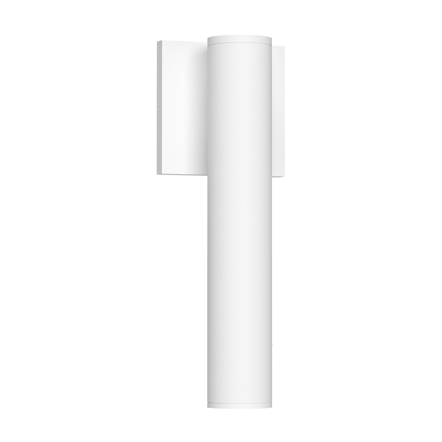Lorna Cylinder Outdoor LED Wall Light in White (12W/2.25-Inch).