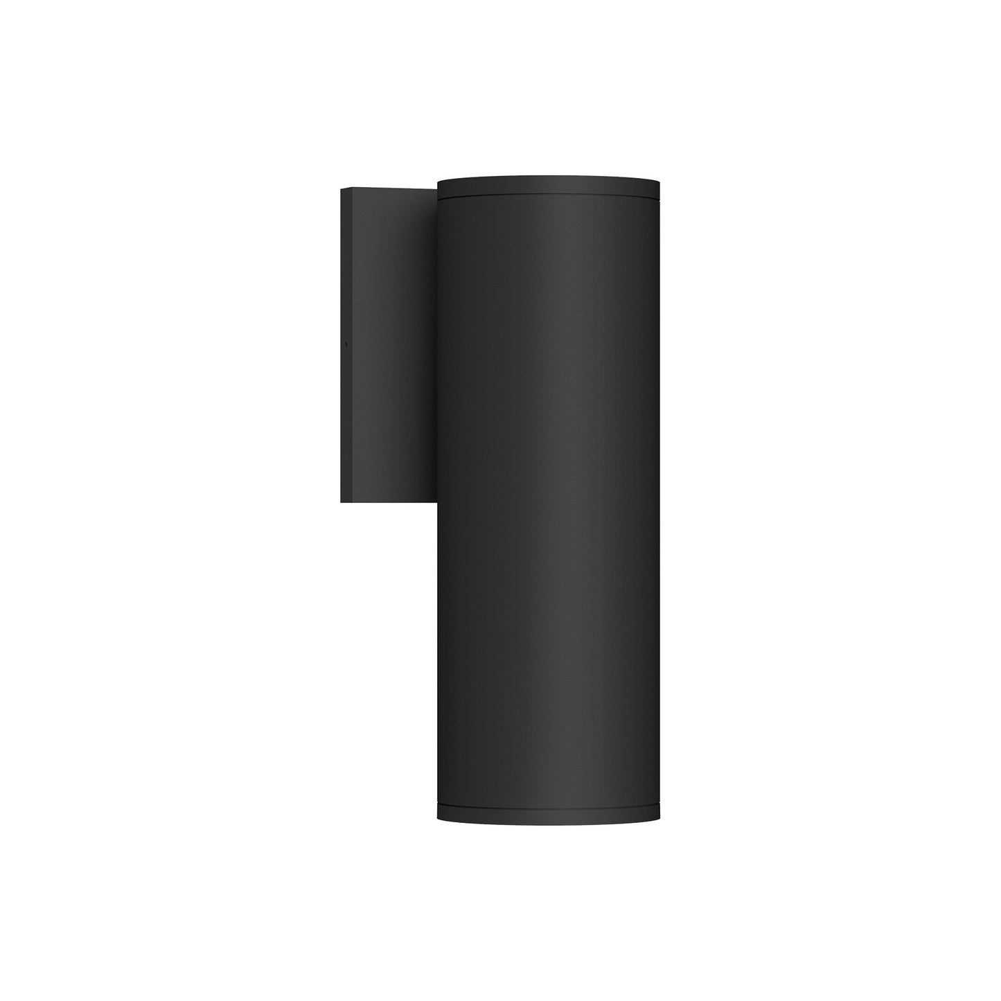 Lorna Cylinder Outdoor LED Wall Light in Black (14W/3.25-Inch).