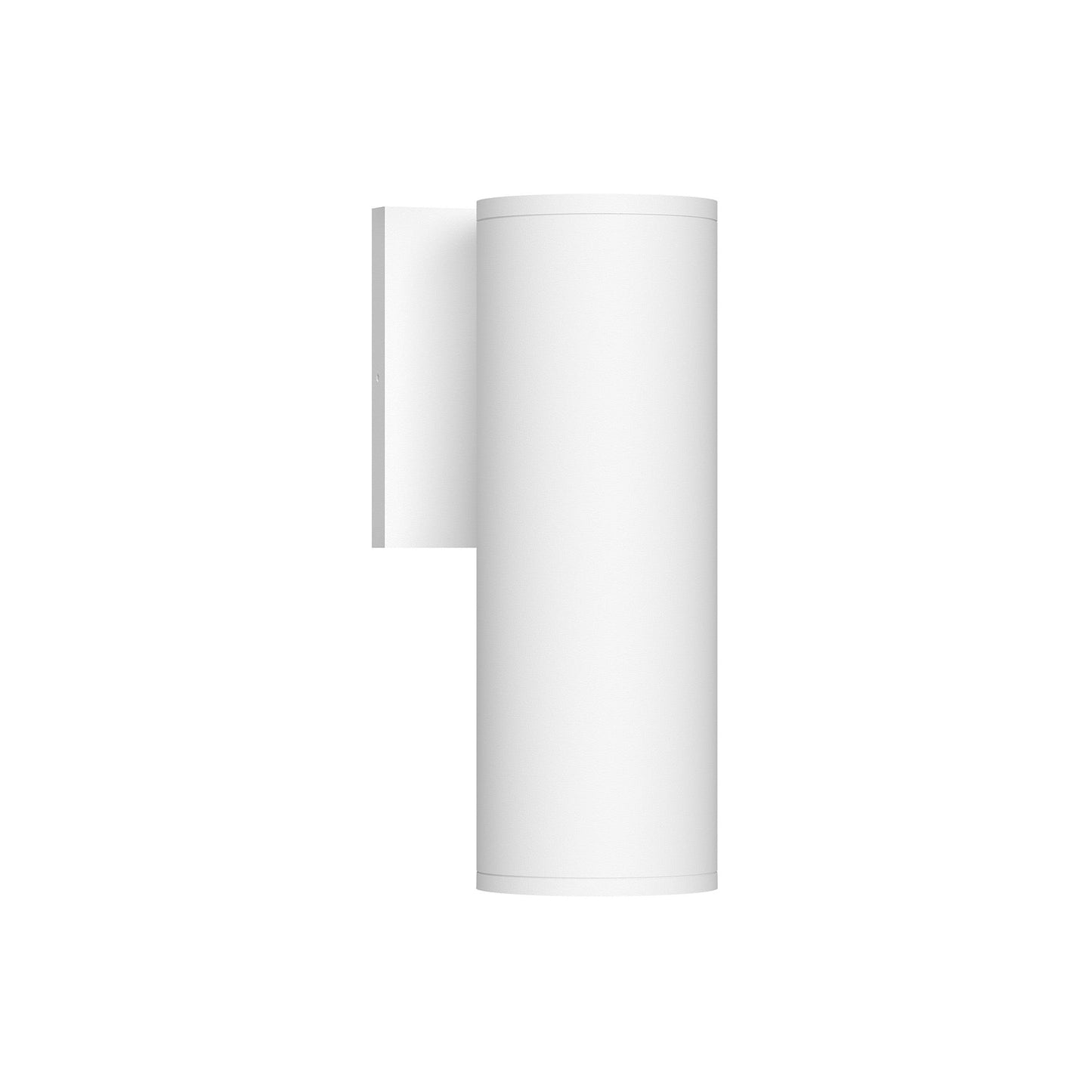 Lorna Cylinder Outdoor LED Wall Light in White (14W/3.25-Inch).