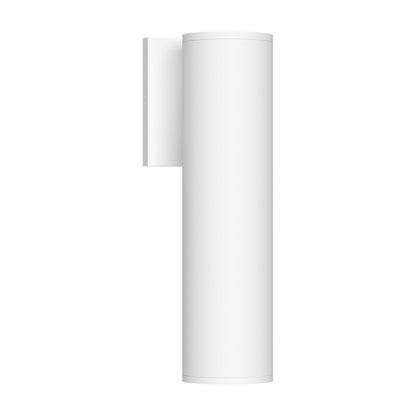 Lorna Cylinder Outdoor LED Wall Light in White (18W/3.25-Inch).