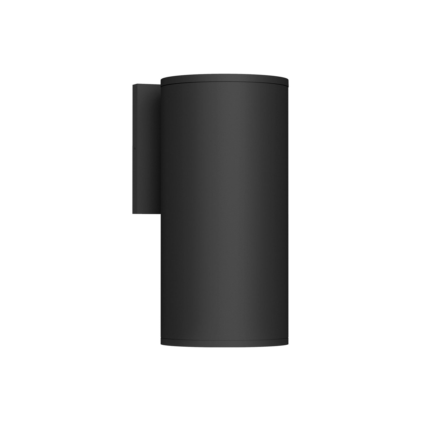 Lorna Cylinder Outdoor LED Wall Light in Black (20W/4.38-Inch).