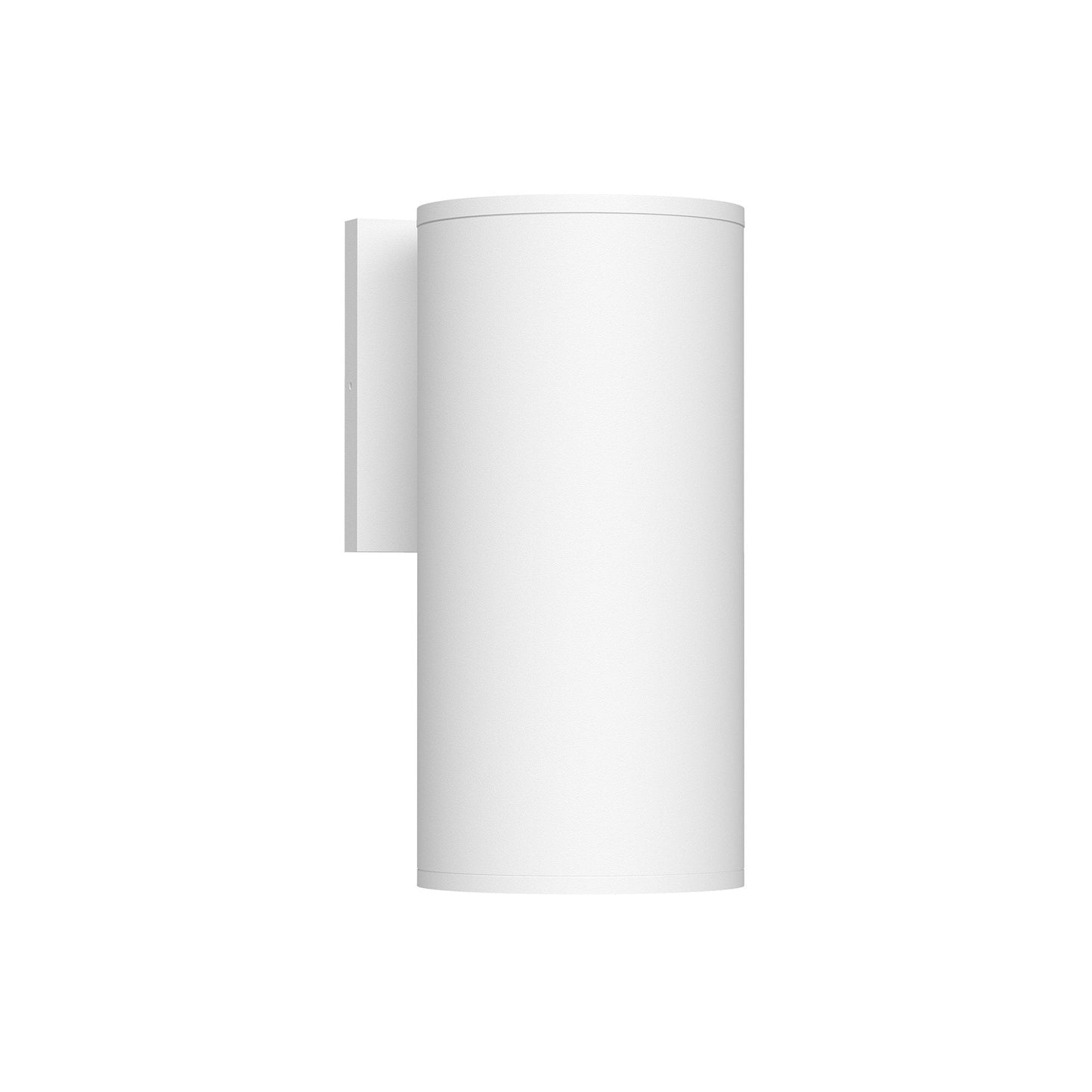 Lorna Cylinder Outdoor LED Wall Light in White (20W/4.38-Inch).