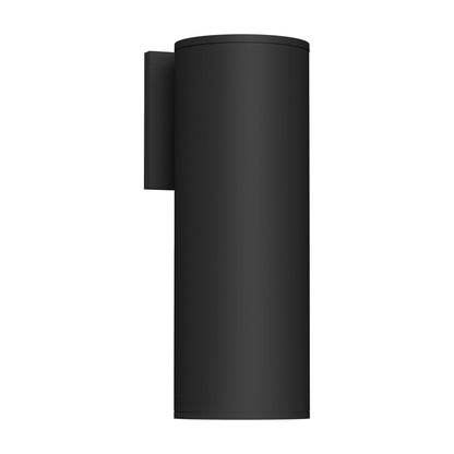 Lorna Cylinder Outdoor LED Wall Light in Black (24W/4.38-Inch).