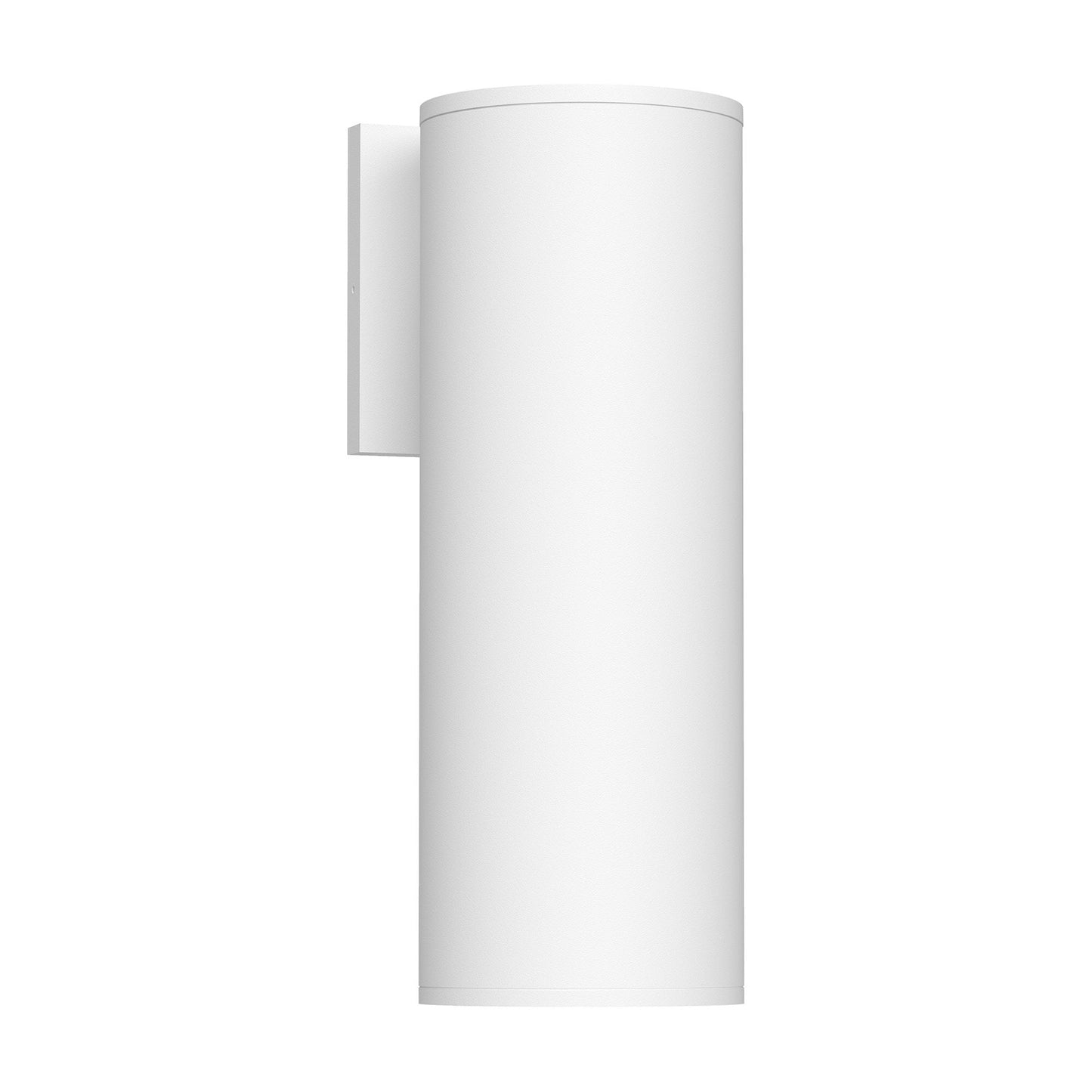 Lorna Cylinder Outdoor LED Wall Light in White (24W/4.38-Inch).