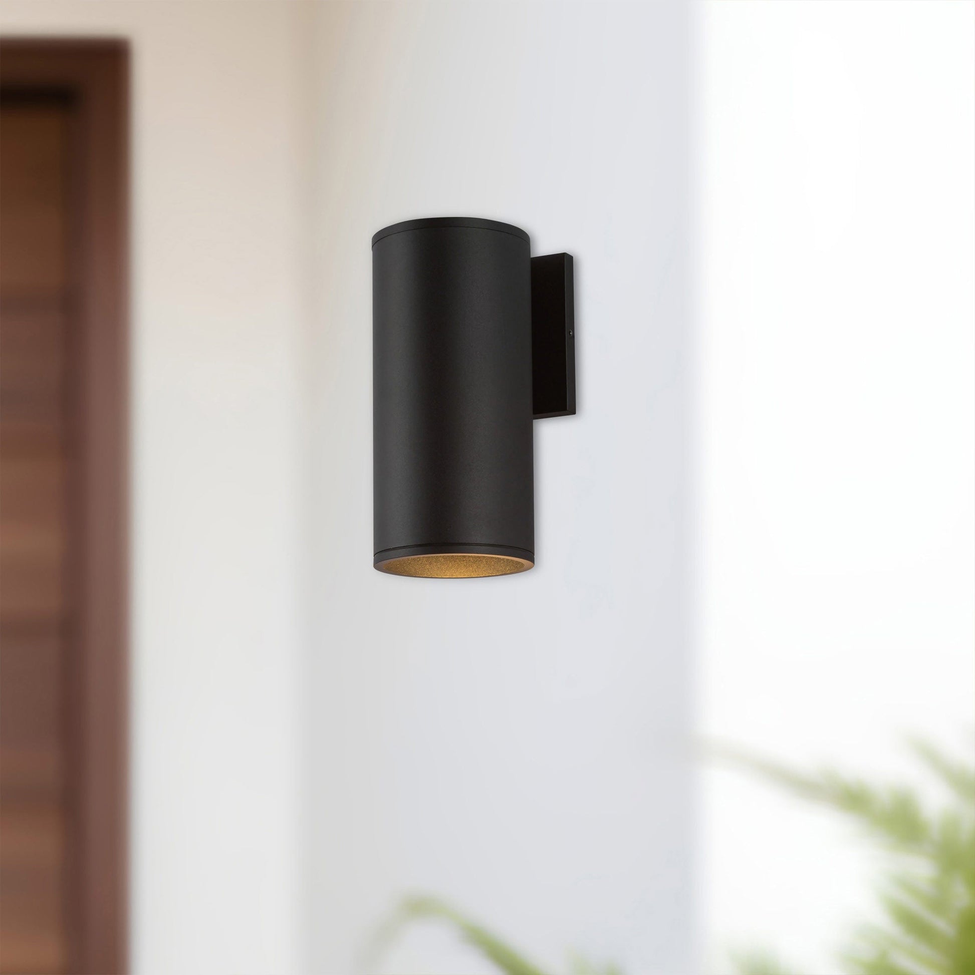 Lorna Cylinder Outdoor LED Wall Light in Detail.