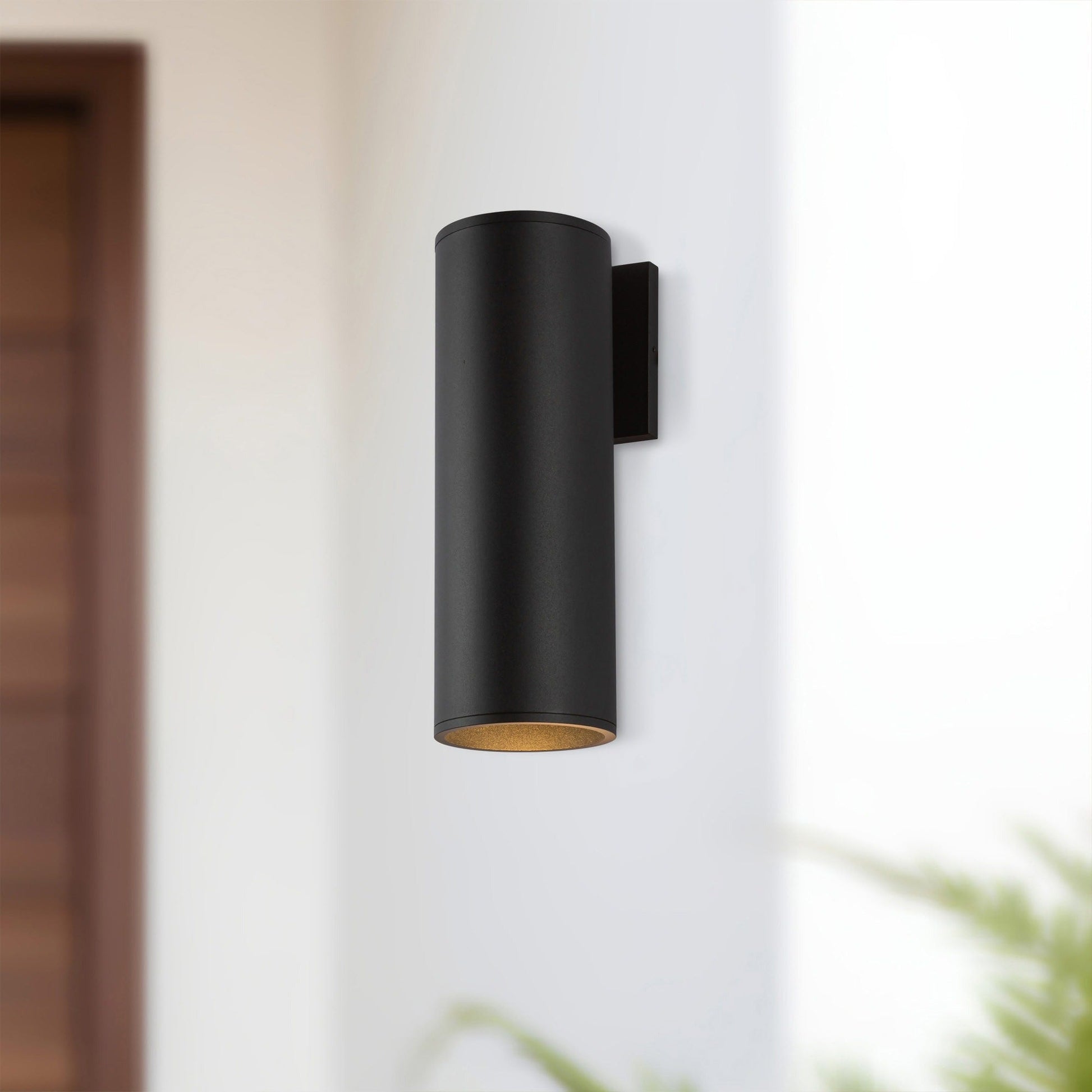 Lorna Cylinder Outdoor LED Wall Light in Detail.