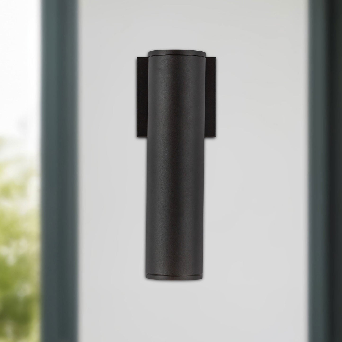 Lorna Cylinder Outdoor LED Wall Light in Detail.