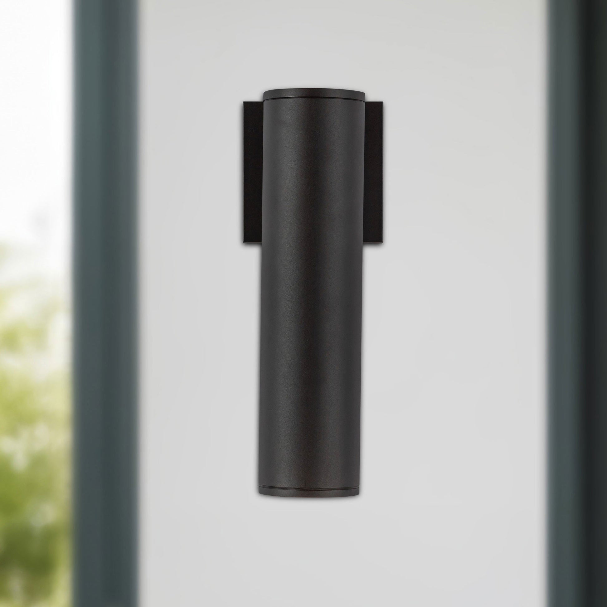 Lorna Cylinder Outdoor LED Wall Light in Detail.