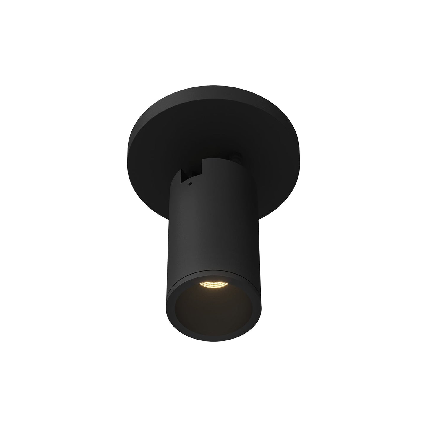 Lorna LED Adjustable Flush Mount Ceiling Light in Black (8W/2.25-Inch).