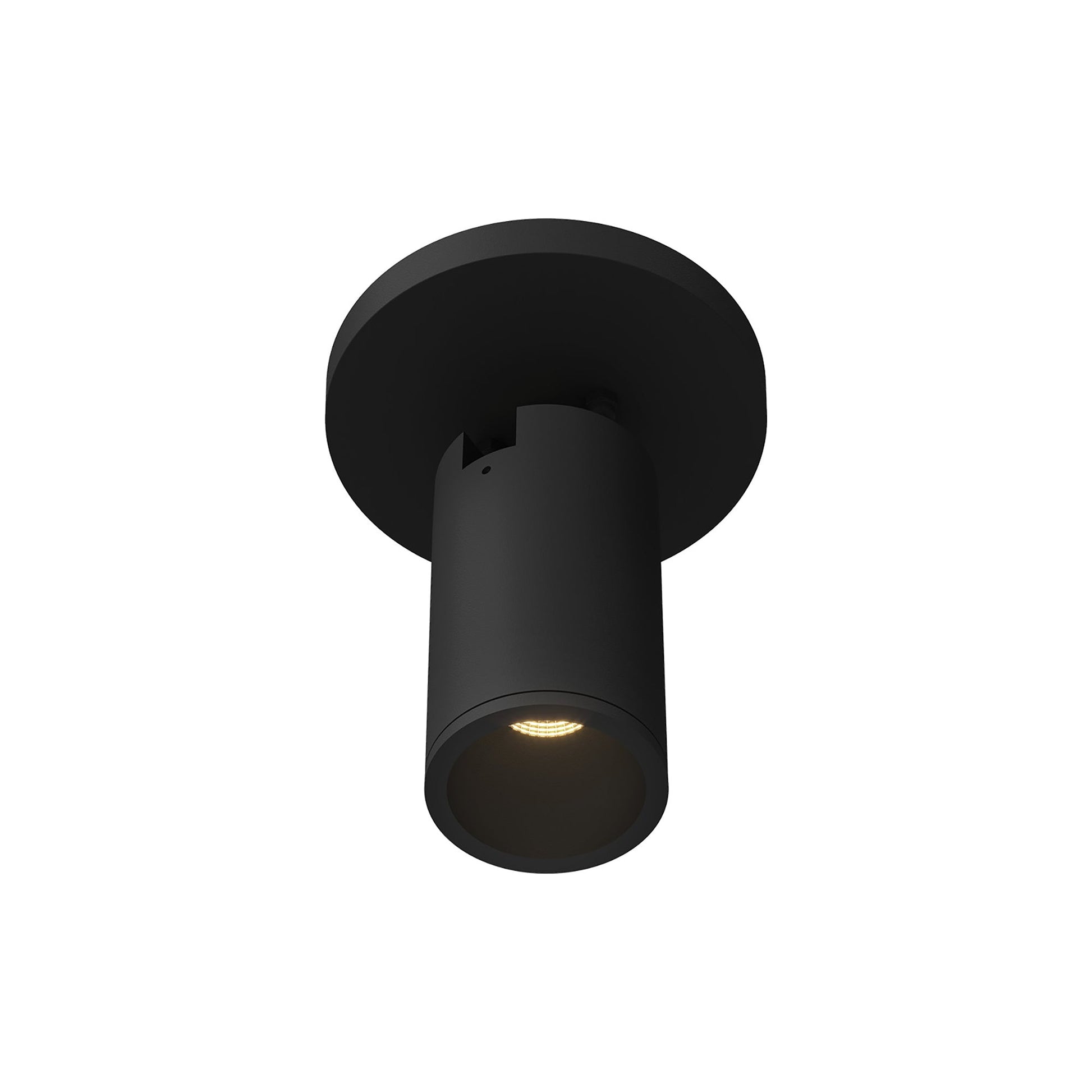 Lorna LED Adjustable Flush Mount Ceiling Light in Black (8W/2.25-Inch).
