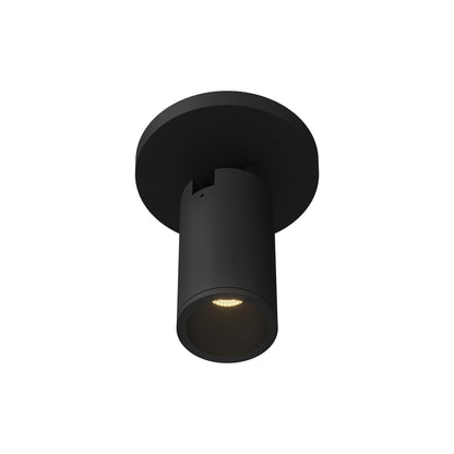 Lorna LED Adjustable Flush Mount Ceiling Light in Black (8W/2.25-Inch).