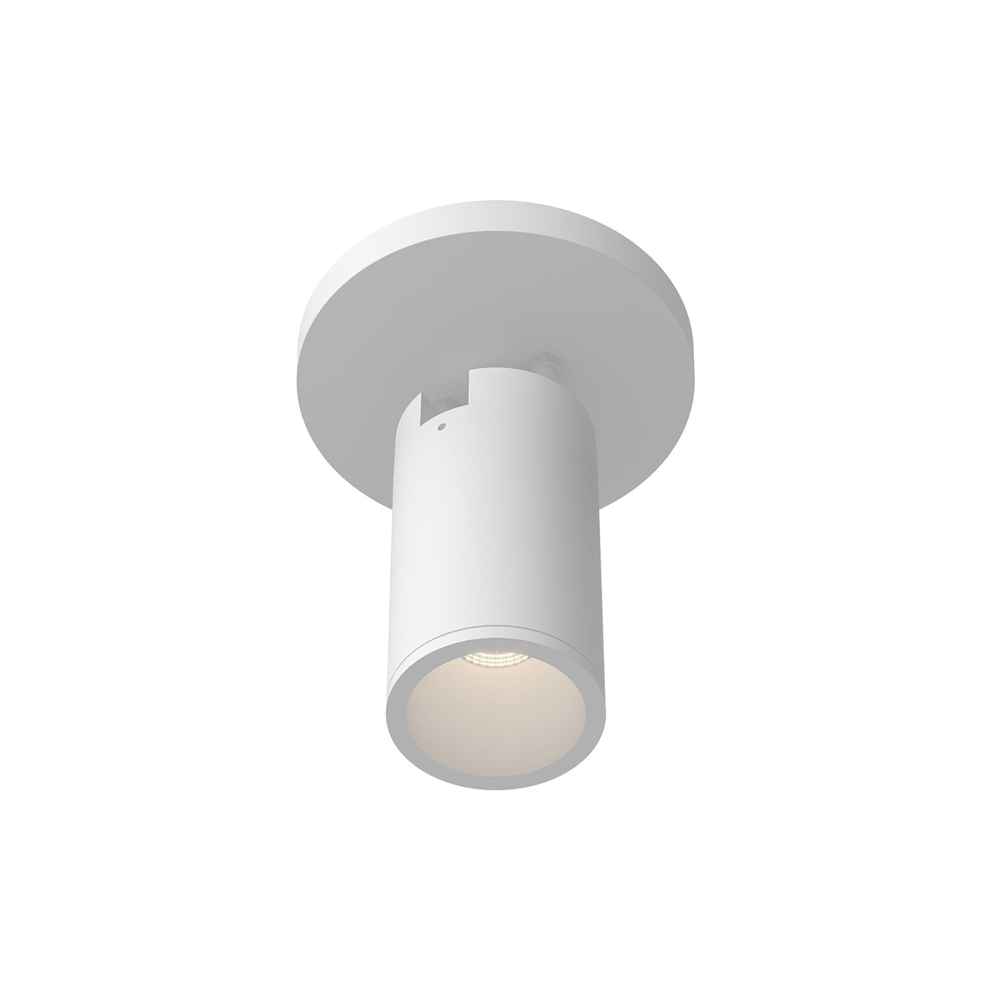 Lorna LED Adjustable Flush Mount Ceiling Light in White (8W/2.25-Inch).