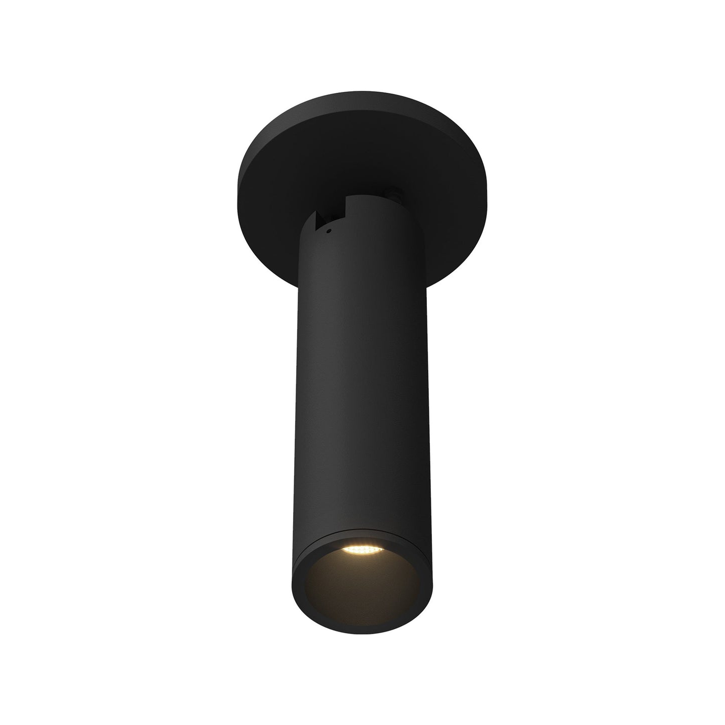 Lorna LED Adjustable Flush Mount Ceiling Light in Black (10W/2.25-Inch).