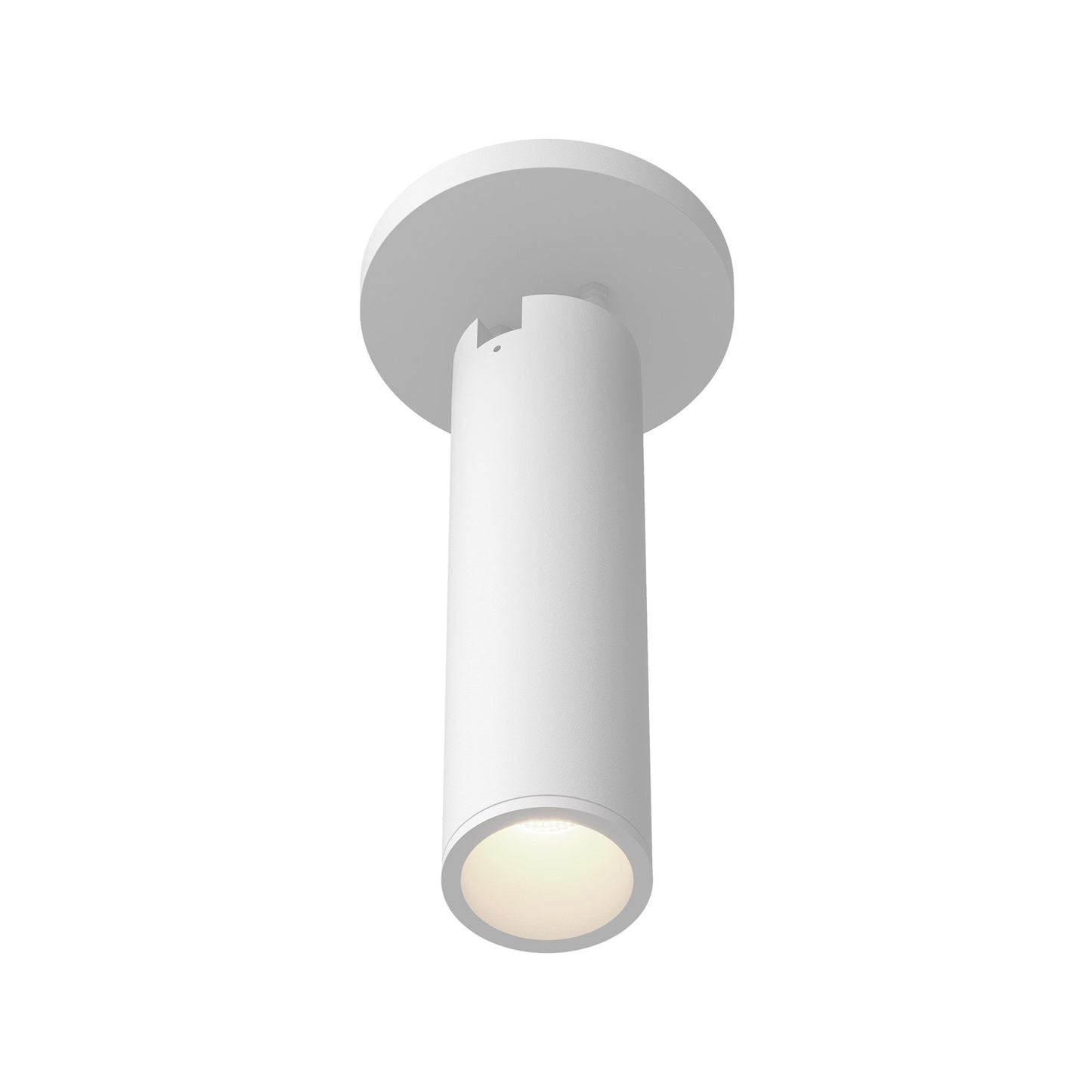 Lorna LED Adjustable Flush Mount Ceiling Light in White (10W/2.25-Inch).