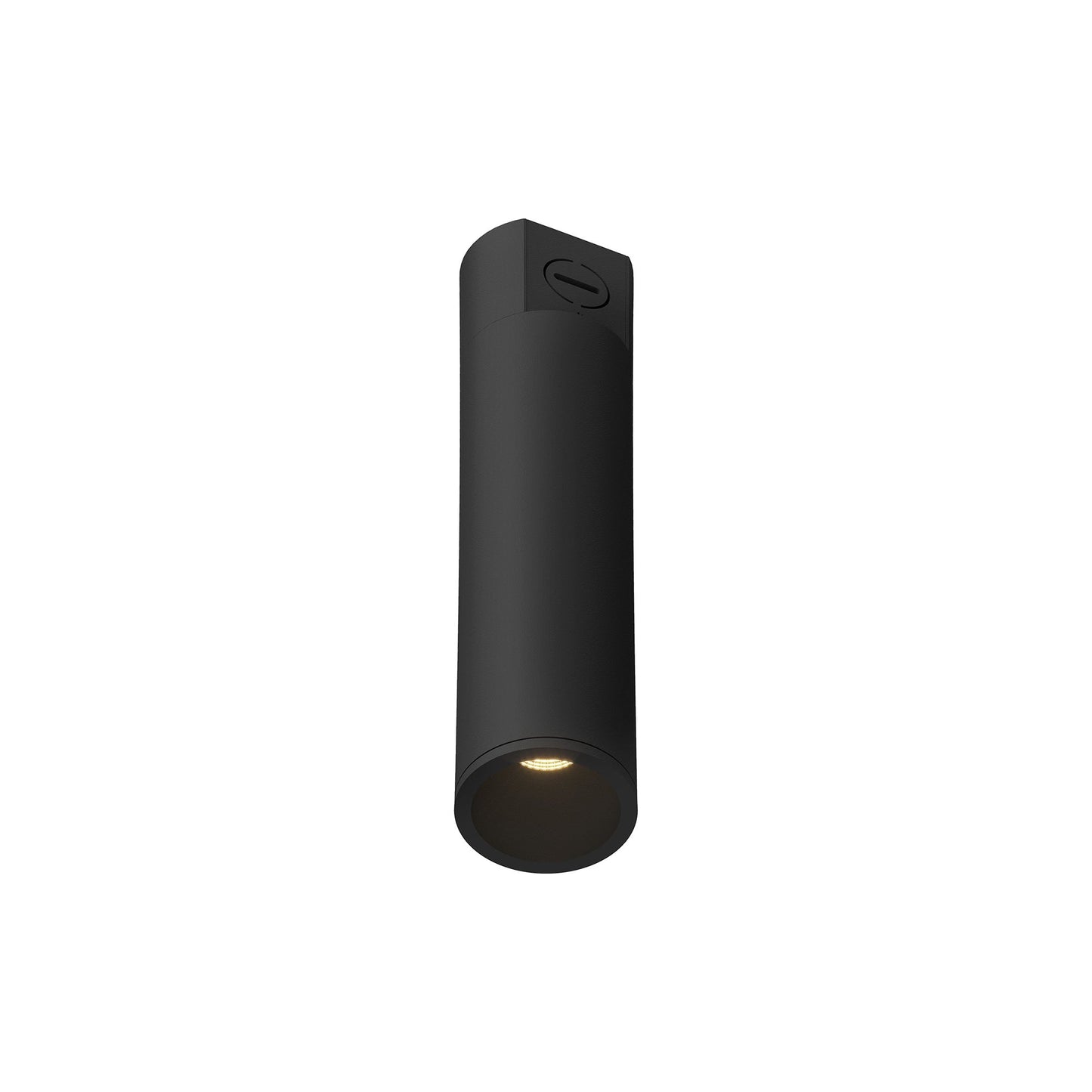 Lorna LED Concrete Flush Mount Ceiling Light in Black (10W/2.25-Inch).