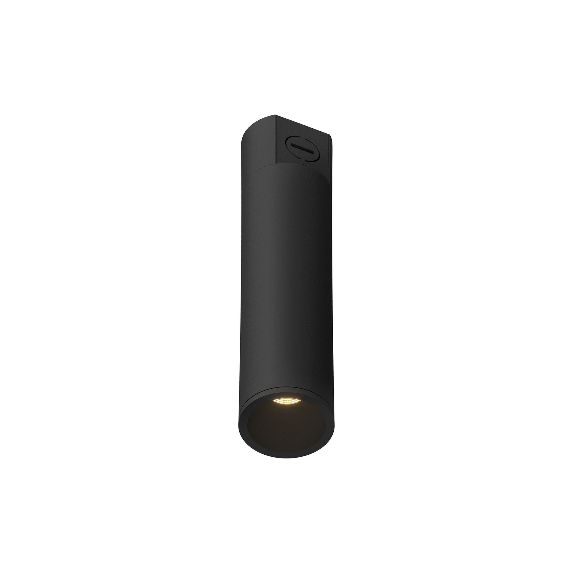 Lorna LED Concrete Flush Mount Ceiling Light in Black (10W/2.25-Inch).