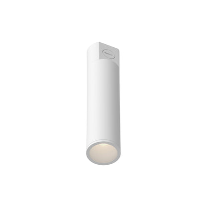 Lorna LED Concrete Flush Mount Ceiling Light in White (10W/2.25-Inch).