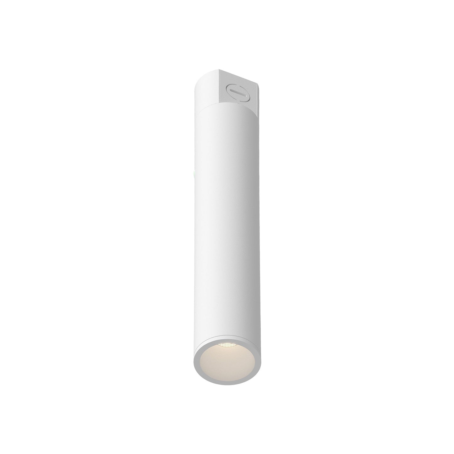 Lorna LED Concrete Flush Mount Ceiling Light in White (12W/2.25-Inch).