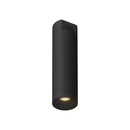 Lorna LED Concrete Flush Mount Ceiling Light in Black (18W/3.25-Inch).