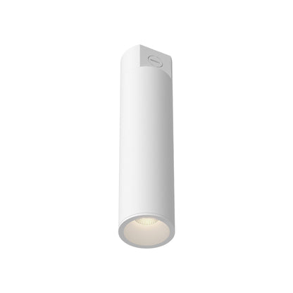 Lorna LED Concrete Flush Mount Ceiling Light in White (18W/3.25-Inch).