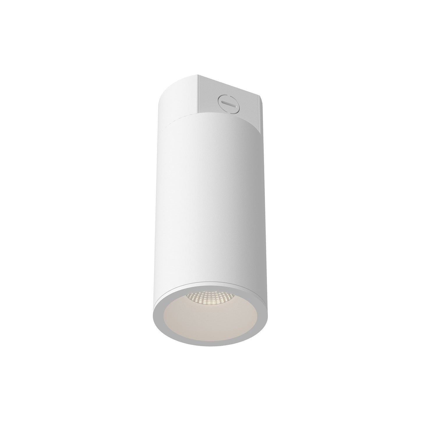 Lorna LED Concrete Flush Mount Ceiling Light in White (20W/4.38-Inch).
