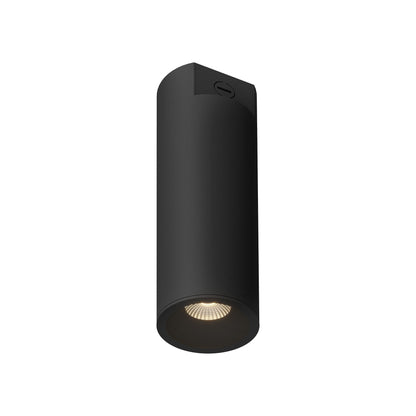 Lorna LED Concrete Flush Mount Ceiling Light in Black (24W/4.38-Inch).