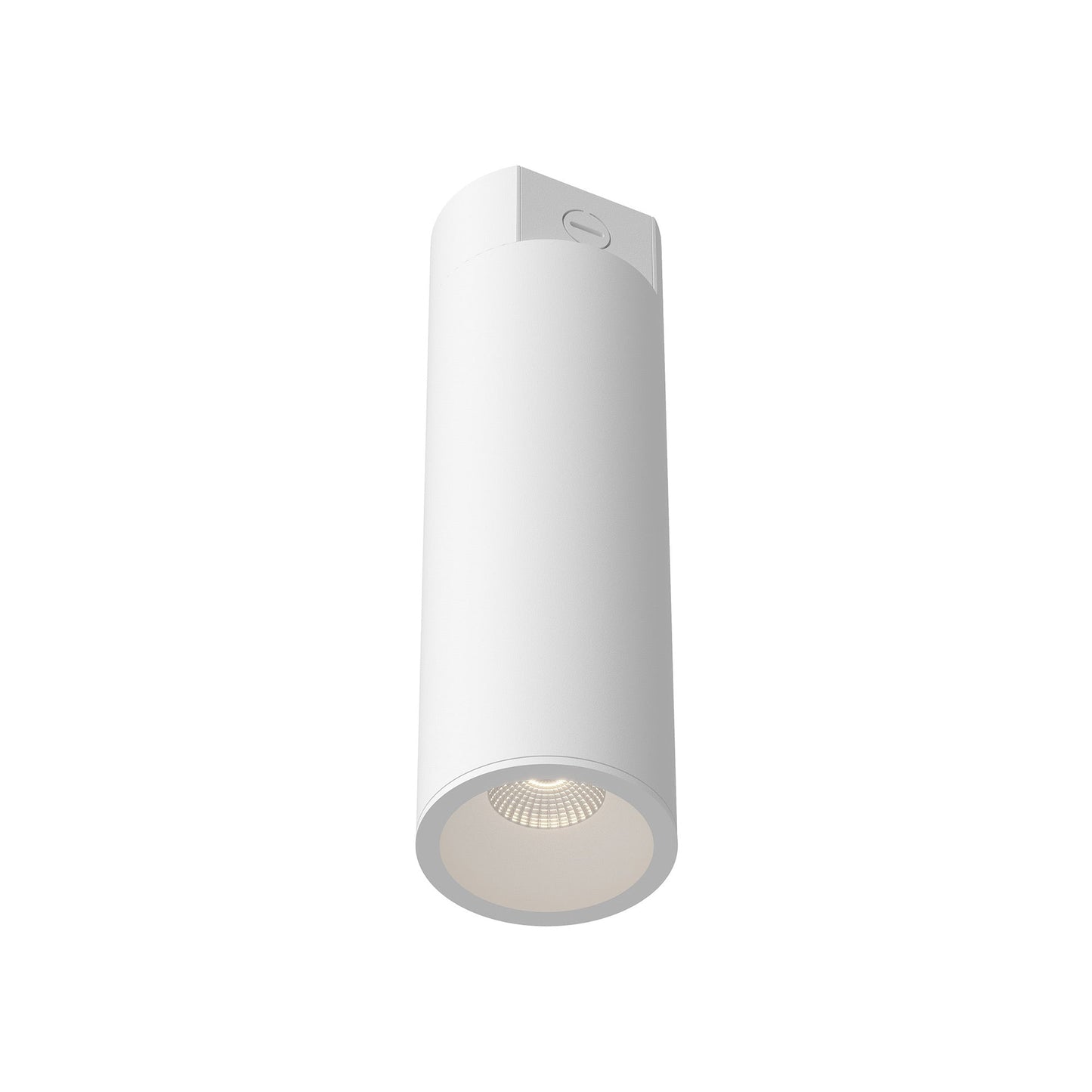 Lorna LED Concrete Flush Mount Ceiling Light in White (24W/4.38-Inch).