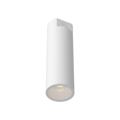 Lorna LED Concrete Flush Mount Ceiling Light in White (24W/4.38-Inch).